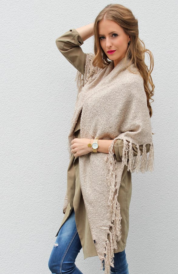 Fringe Sjaal Soft Taupe 2.0 – shoparchief, foto 4