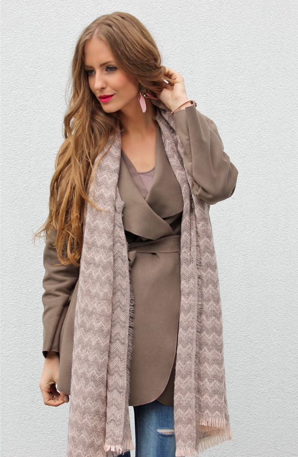 Zigzag Sjaal Pink – shoparchief, foto 3