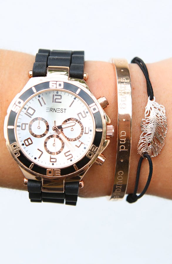 Leaf Bracelet Black Rose – shoparchief, foto 2