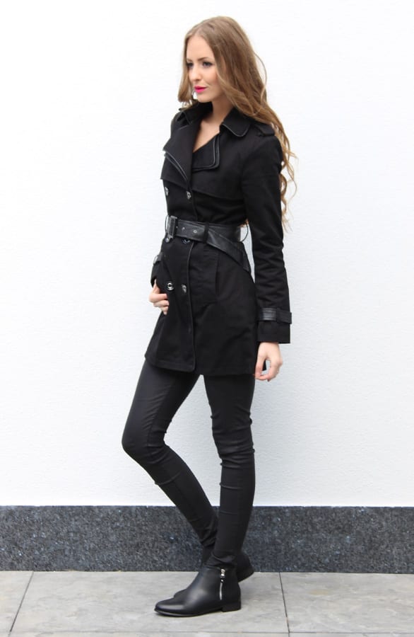 Trenchcoat Black – shoparchief, foto 3