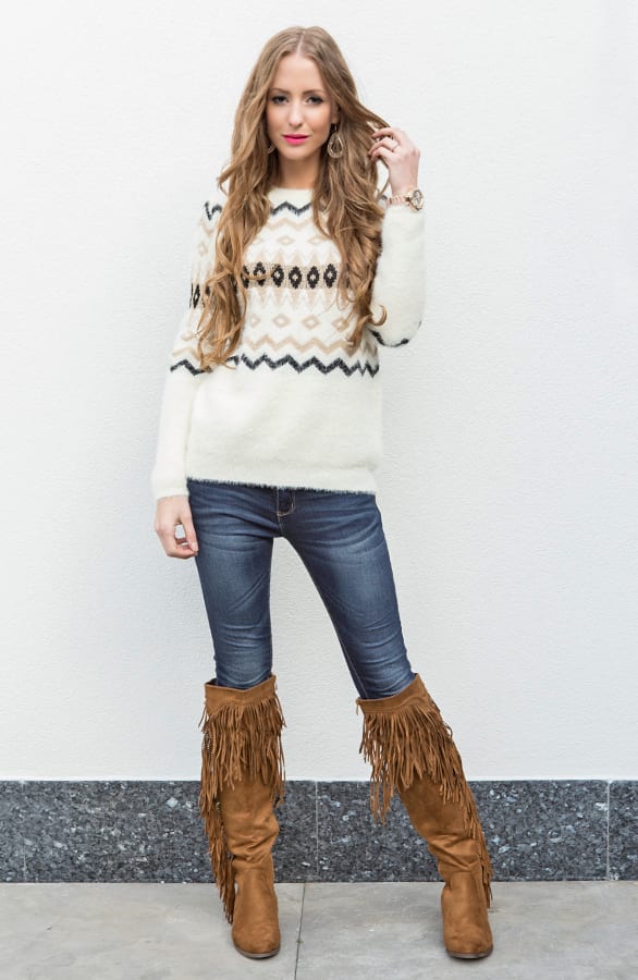 Bohemian Sweater Boho – shoparchief, foto 5