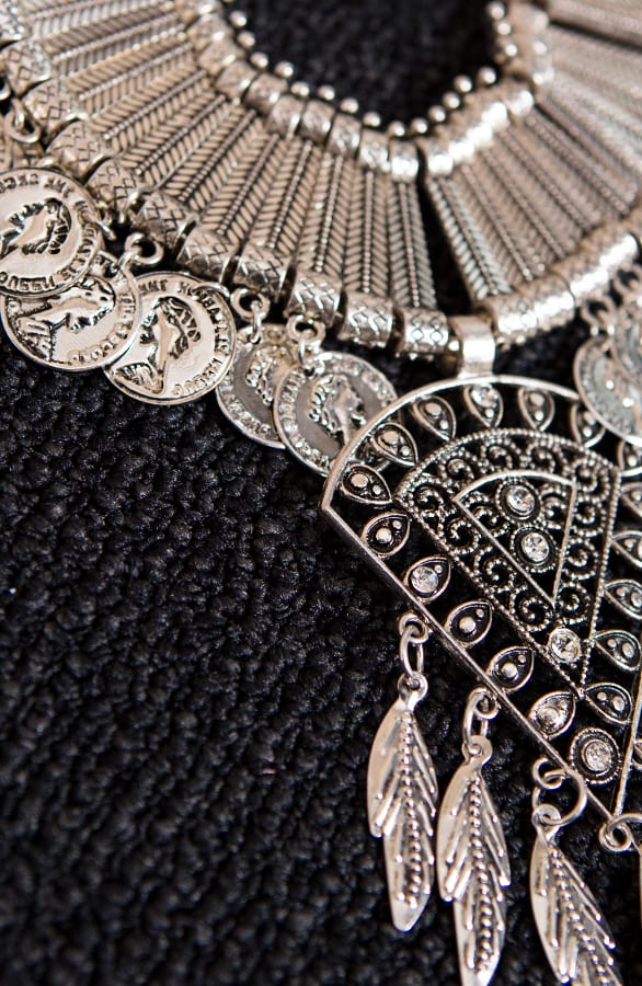 Statement Ketting Bohemian Silver – shoparchief, foto 5