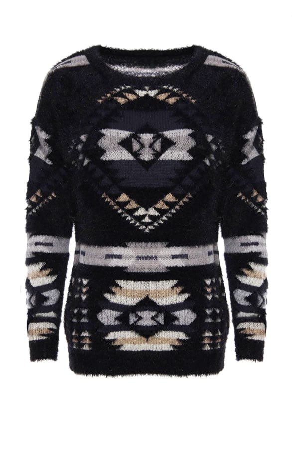 Lovely Aztec Sweater Black – shoparchief, foto 1