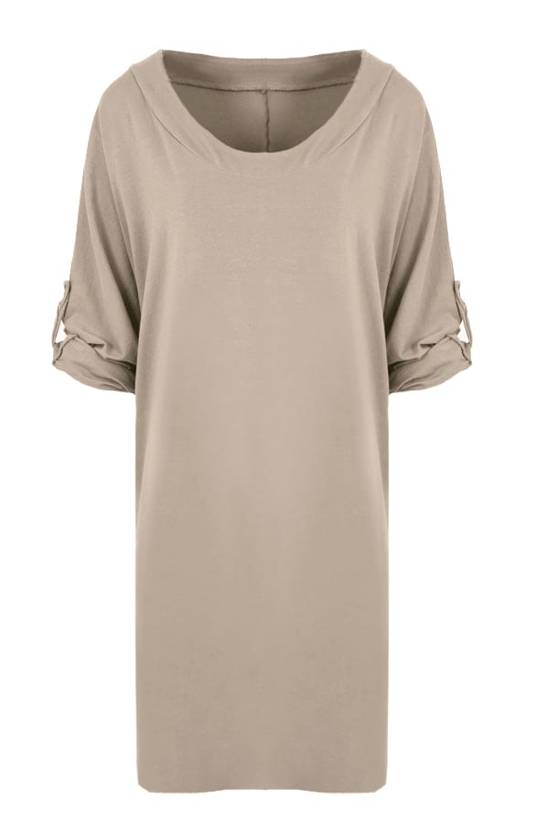 Oversized Tuniek Taupe – shoparchief, foto 1