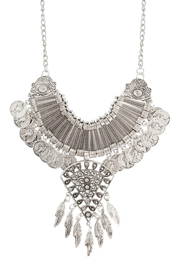 Statement Ketting Bohemian Silver – shoparchief, foto 1