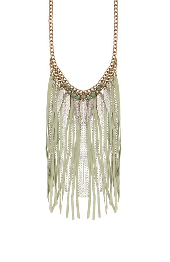 Statement Ketting Green Fringe – shoparchief, foto 1