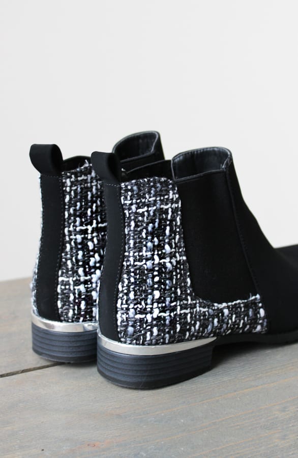 Tweed Booties Black – shoparchief, foto 3