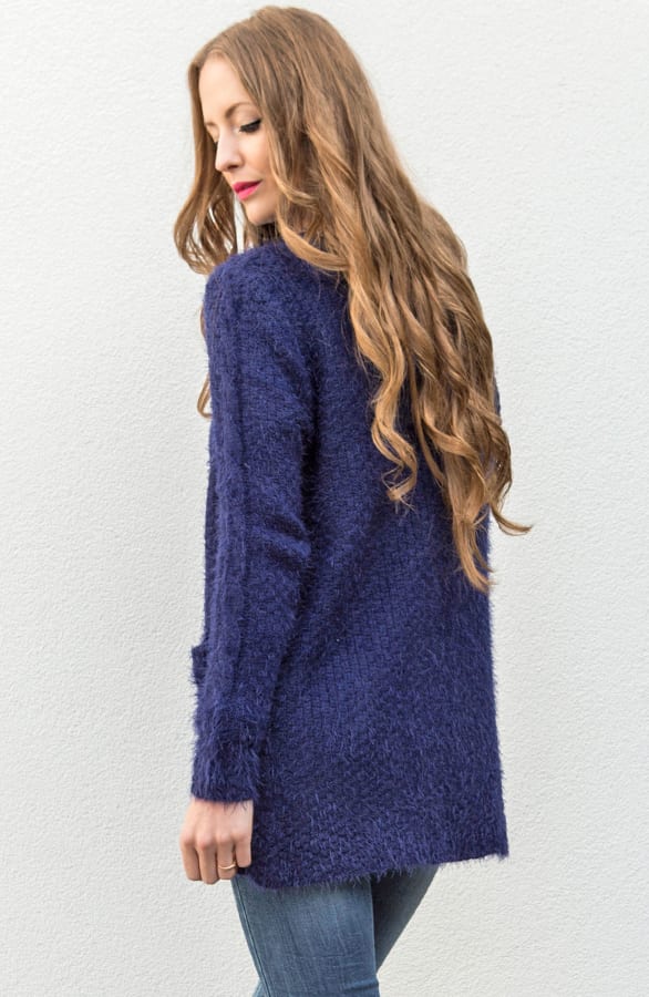 Fluff Me Up Kobalt Cardigan – shoparchief, foto 2
