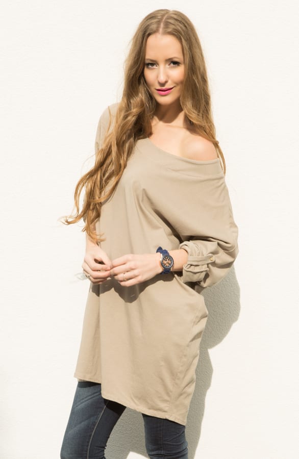 Oversized Tuniek Taupe – shoparchief, foto 4