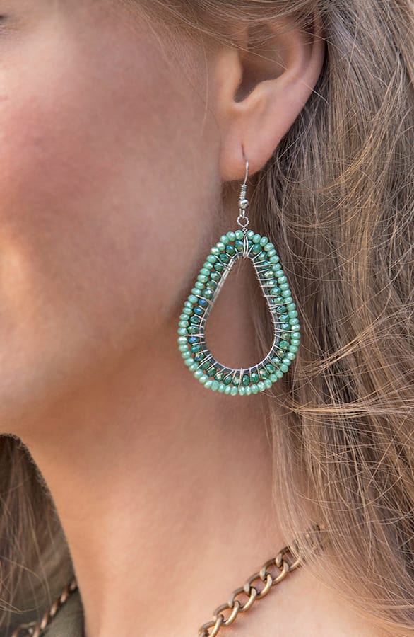 Crystal Lime Oorbellen – shoparchief, foto 2