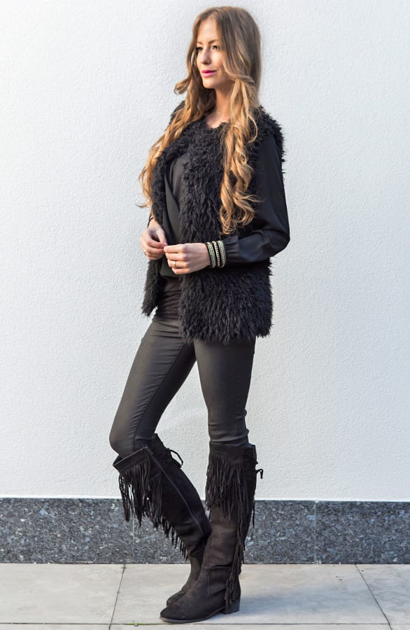 Favorite Fur Gilet Black – shoparchief, foto 2