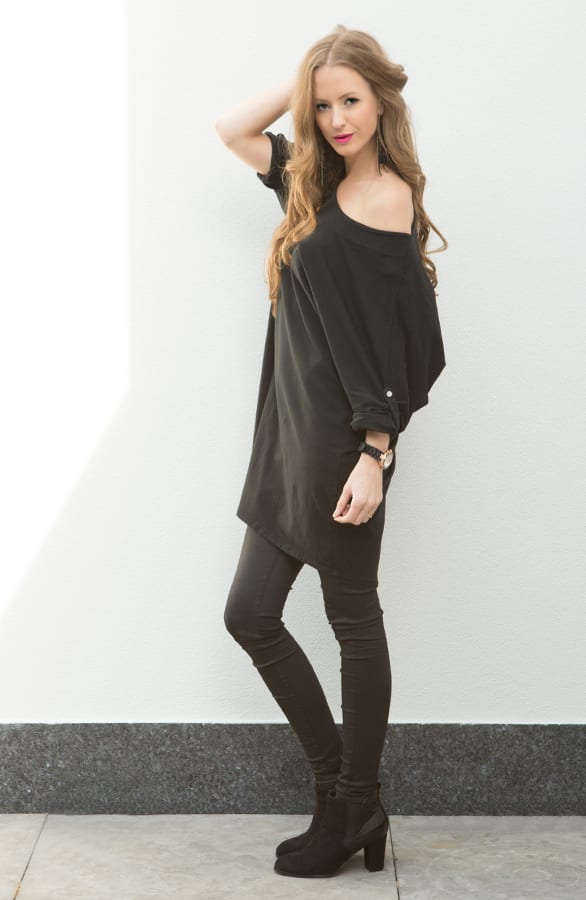 Oversized Tuniek Zwart – shoparchief, foto 5