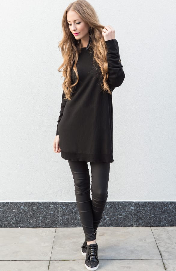 Oversized Tuniek Woven Black – shoparchief, foto 3