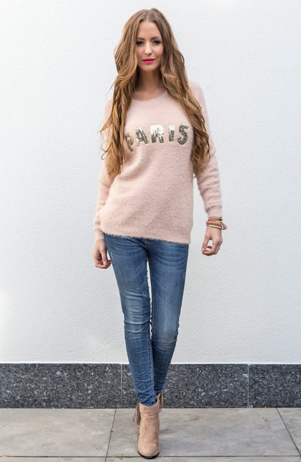 Fluffy Paris Trui Rose – shoparchief, foto 3