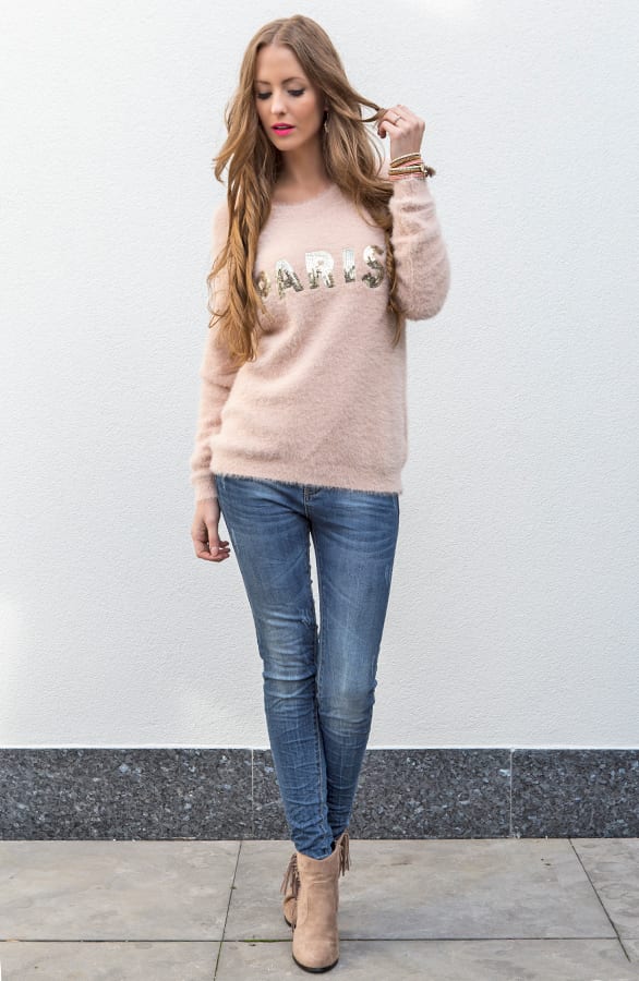 Fluffy Paris Trui Rose – shoparchief, foto 5
