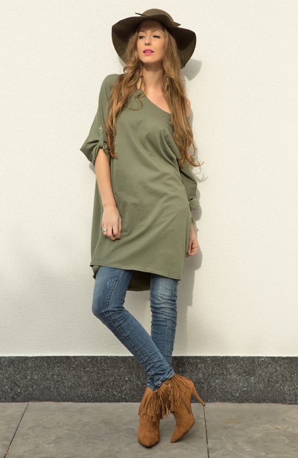 Oversized Tuniek Groen – shoparchief, foto 4