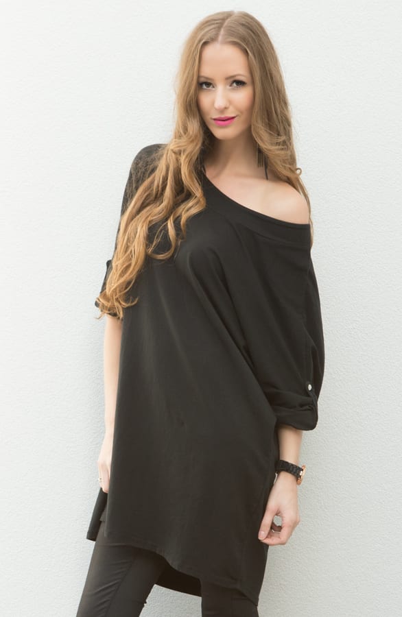 Oversized Tuniek Zwart – shoparchief, foto 3