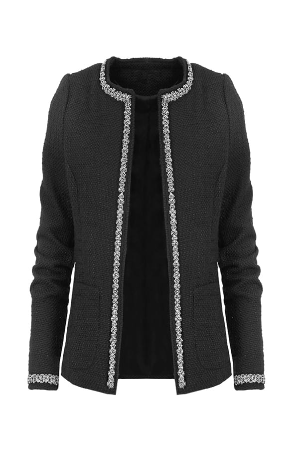 Classic Tweed Jacket Black – shoparchief, foto 1