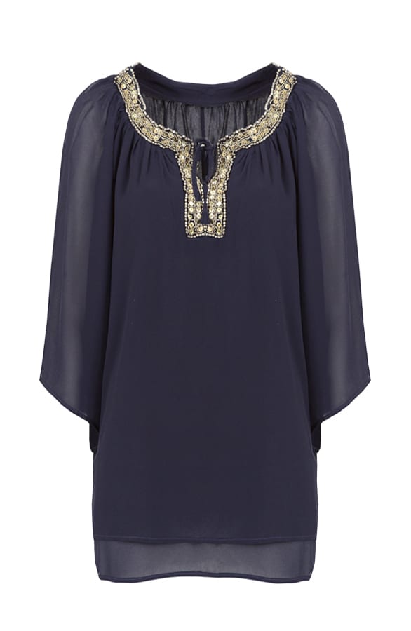 Fabulicious Beads Blouse Blue – shoparchief, foto 1