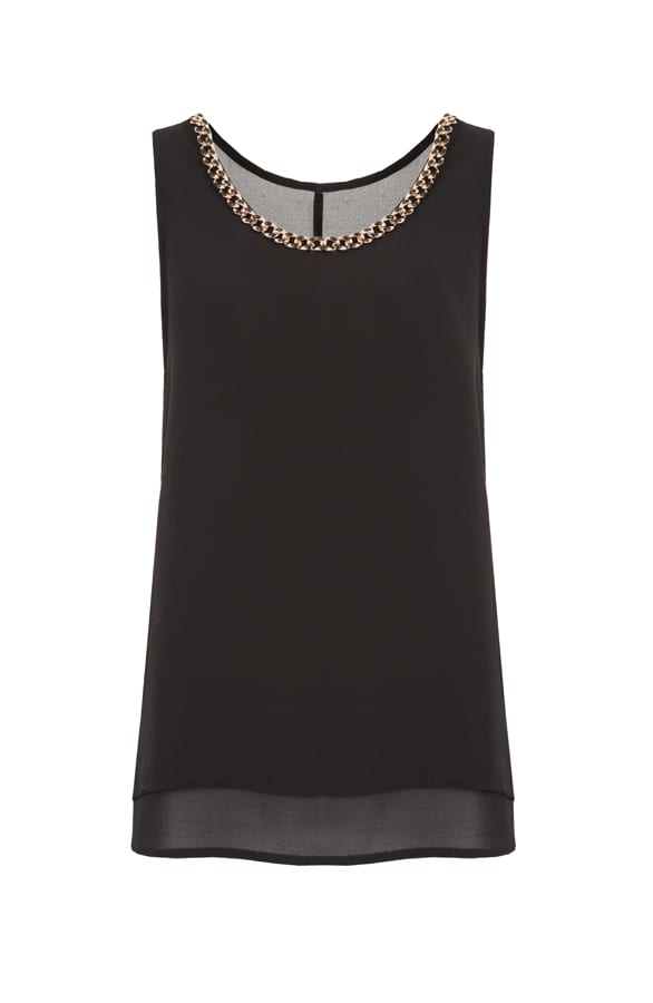 Luxury Chain Top Black – shoparchief, foto 1