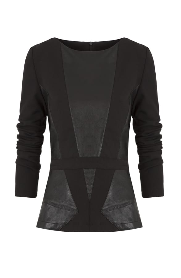 Peplum Coating Black 2.0 – shoparchief, foto 1