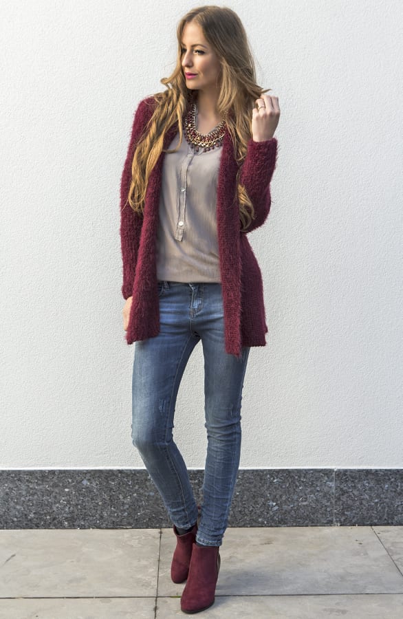 Statement Ketting Bordeaux – shoparchief, foto 4
