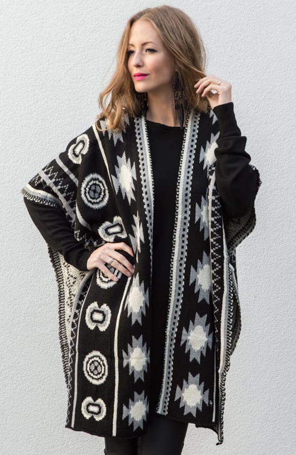 Poncho Aztec Grey – shoparchief, foto 2