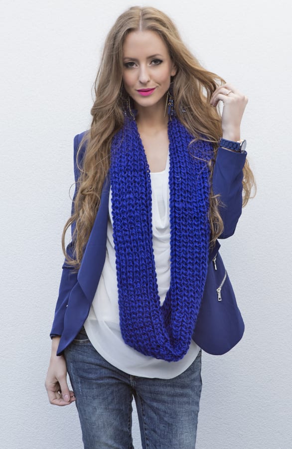 Kobalt Cowl Sjaal – shoparchief, foto 3