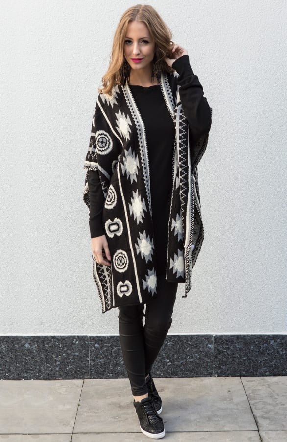 Poncho Aztec Grey – shoparchief, foto 4