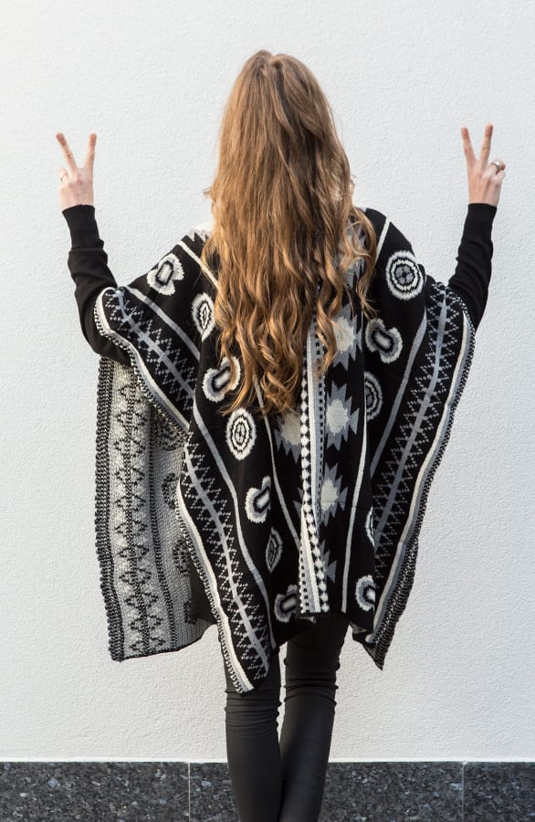 Poncho Aztec Grey – shoparchief, foto 5