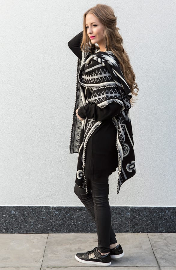 Poncho Aztec Grey – shoparchief, foto 1