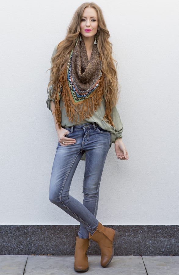 Bohemian Fringe Sjaal 2.1 – shoparchief, foto 4