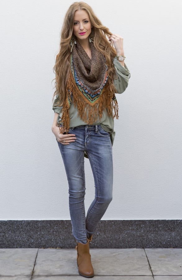 Bohemian Fringe Sjaal 2.1 – shoparchief, foto 2