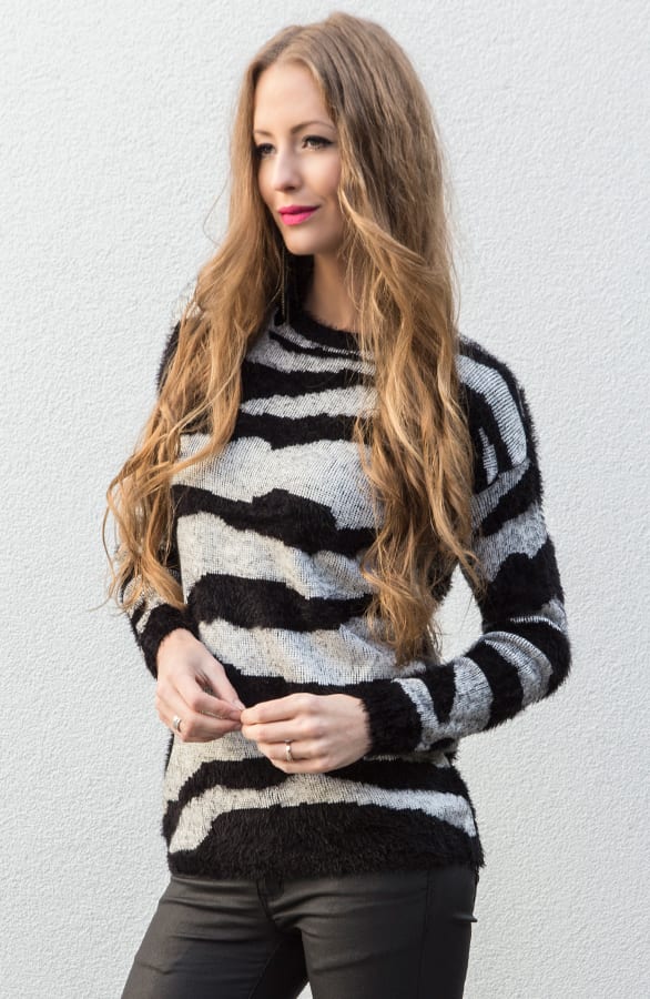Zebra Trui Zwart – shoparchief, foto 4