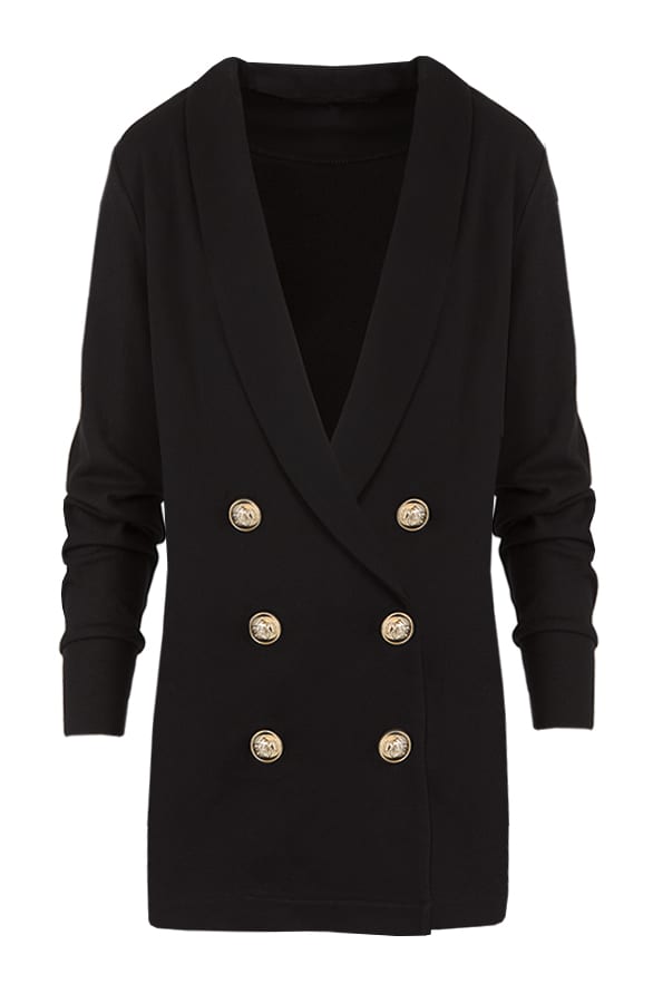Black Button Jacket – shoparchief, foto 1