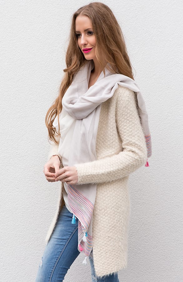 Ibiza Sjaal Tassel Beige – shoparchief, foto 2