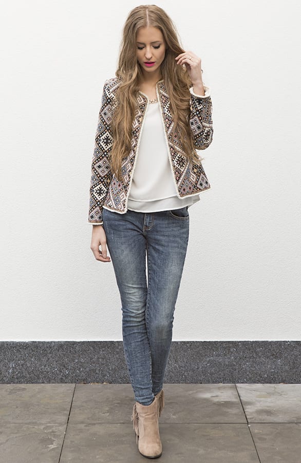Luxury Chain Top Creme – shoparchief, foto 3