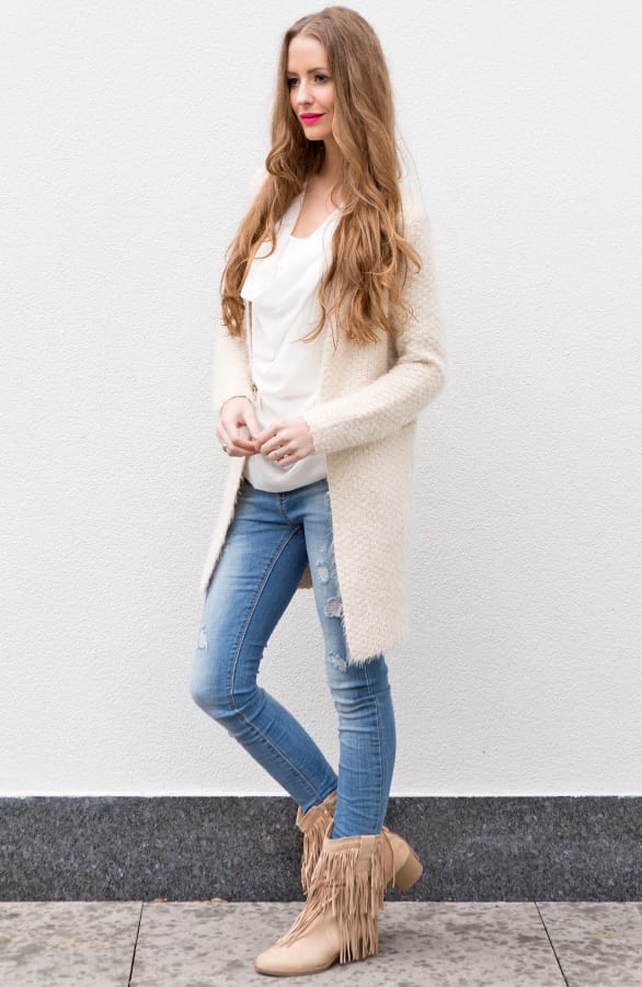 Divide Me Cardigan Beige – shoparchief, foto 4