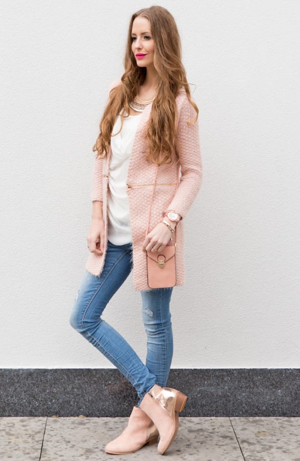 Metallic Blush Booties Pink – shoparchief, foto 6