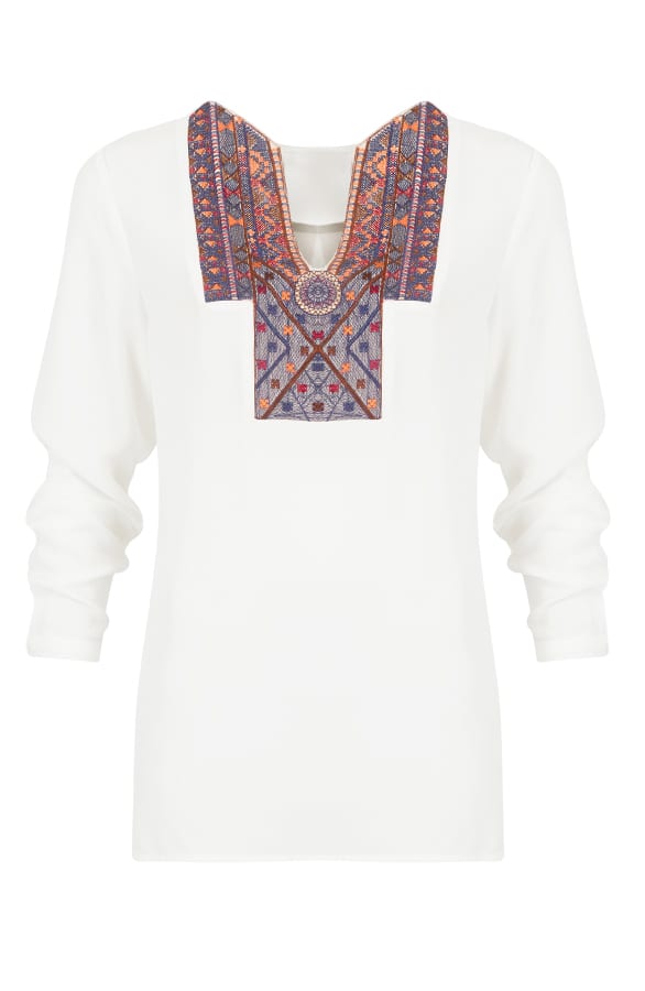 Handcrafted Blouse Creme – shoparchief, foto 1
