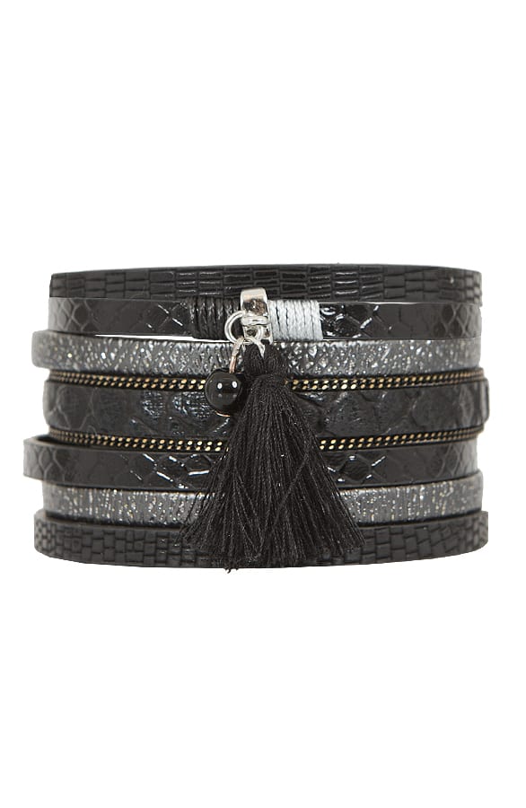 Wrap Me Bracelet Luxury Black – shoparchief, foto 1