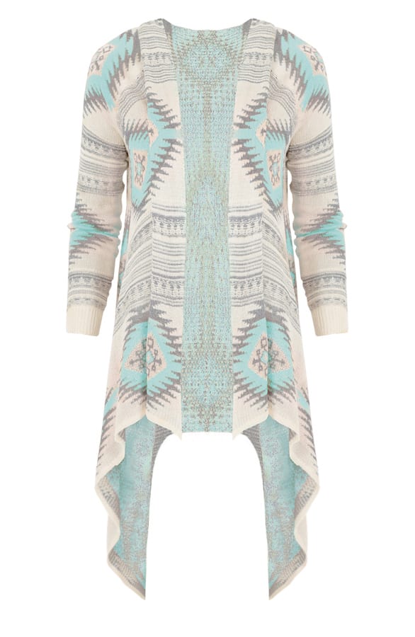 Aztec Mint Cardigan – shoparchief, foto 1