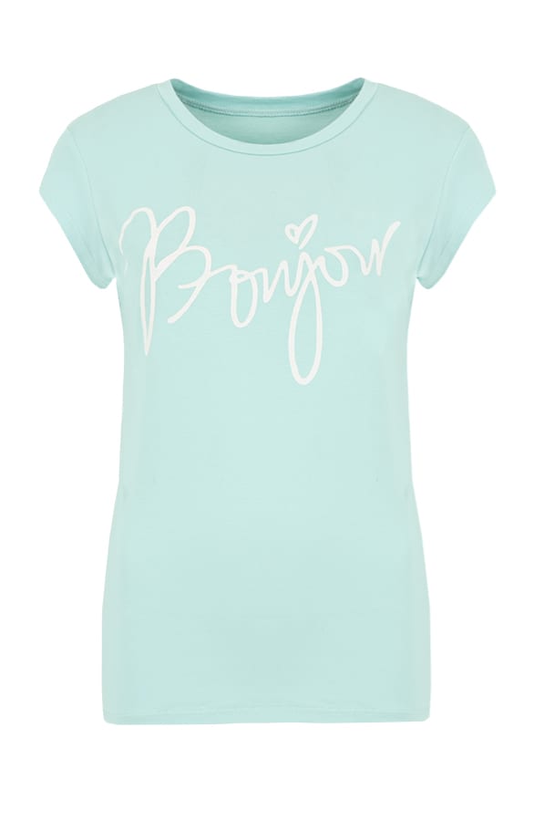 Bonjour It Shirt Mint – shoparchief, foto 1