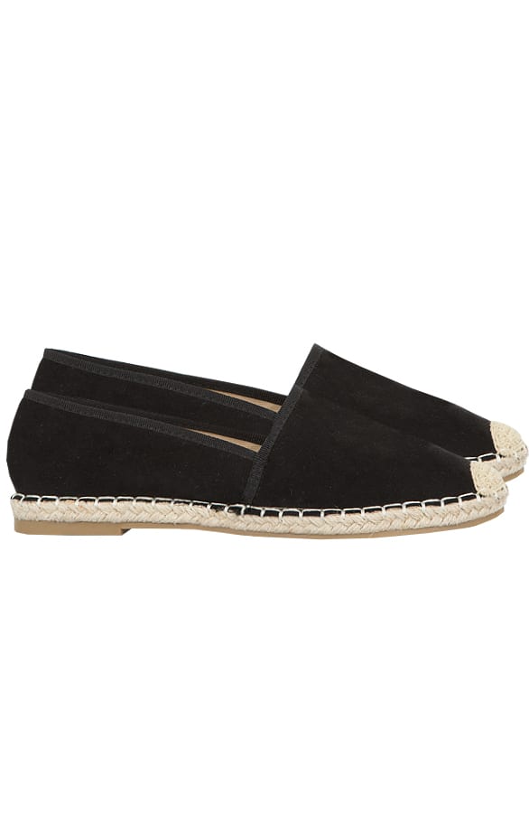 Suede Espadrilles Black – shoparchief, foto 1