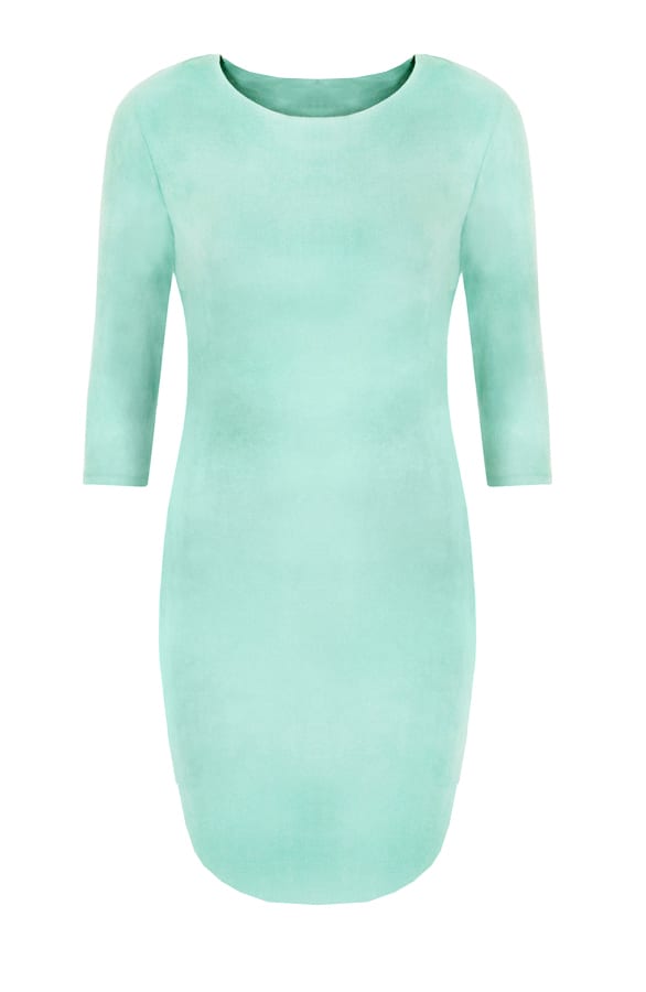 Suede Jurk Mint – shoparchief, foto 1
