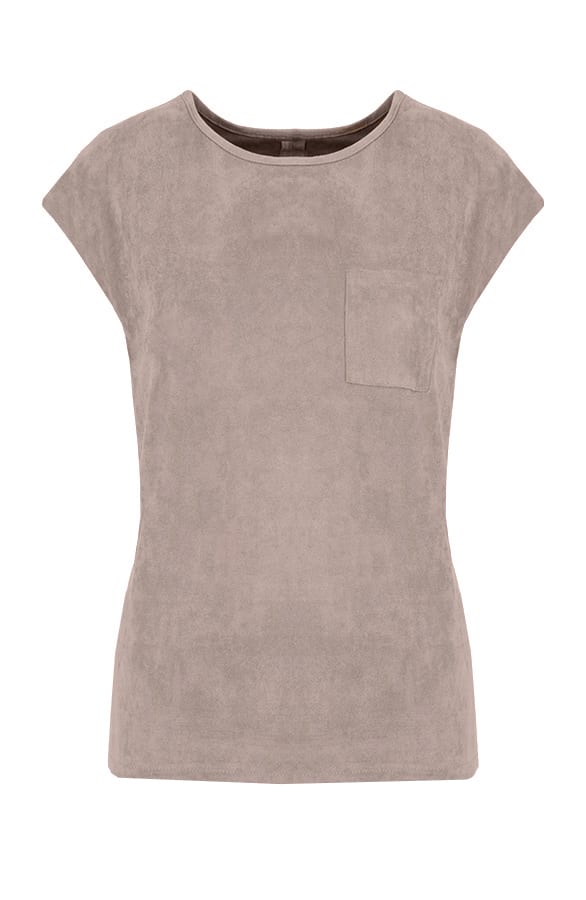 Suede Top Taupe – shoparchief, foto 1