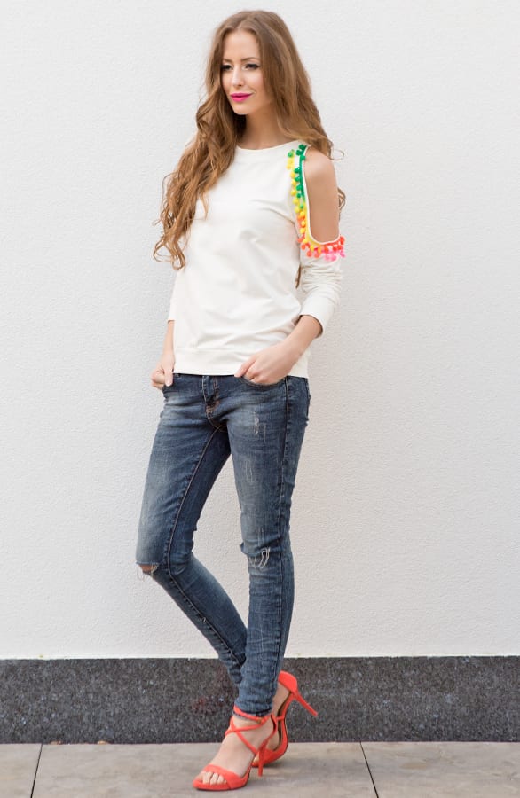 Neon Pompon Sweater – shoparchief, foto 4
