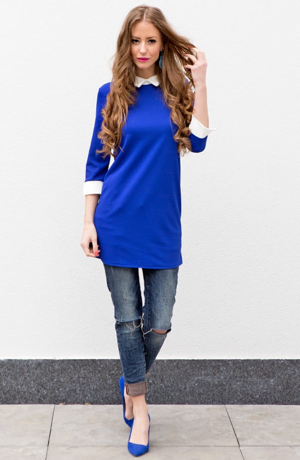 Madame Parisienne Dress Kobalt – shoparchief, foto 5