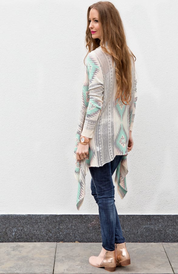 Aztec Mint Cardigan – shoparchief, foto 4