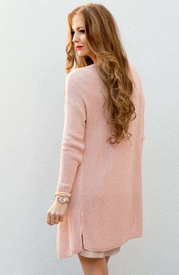 Open Cardigan Soft Pink – shoparchief, foto 4